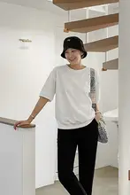 極上の柔らかさの丸首半袖Tシャツ【シンプルデザイン・フィット】（セットアップ対応）