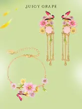 ジュエリー モネの庭シリーズ アクセサリーセット【リング・ネックレス・ブレスレット・イヤリング】（セットアップ対応）