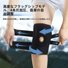 アウトドア用ハイキング膝ガード【女性用・運動・プロ仕様・下山用】（セットアップ対応）