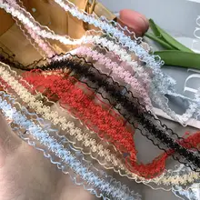 高級レースエッジ付きストレッチリボン【ハンドメイド用・アクセサリー素材】
