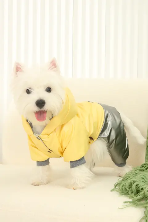 犬用 冬用厚手コート【保温・四足タイプ・トイプードル・コーギー・子犬用】