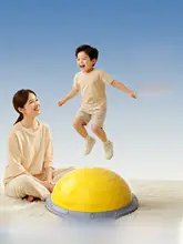 RUNWE 子供用半円型バランスボール【感覚統合トレーニング・跳び跳び用】