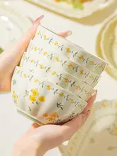 手描きの高品質陶器製プレートセット【クリーム風・家庭用・おしゃれなデザイン】（セットアップ対応）