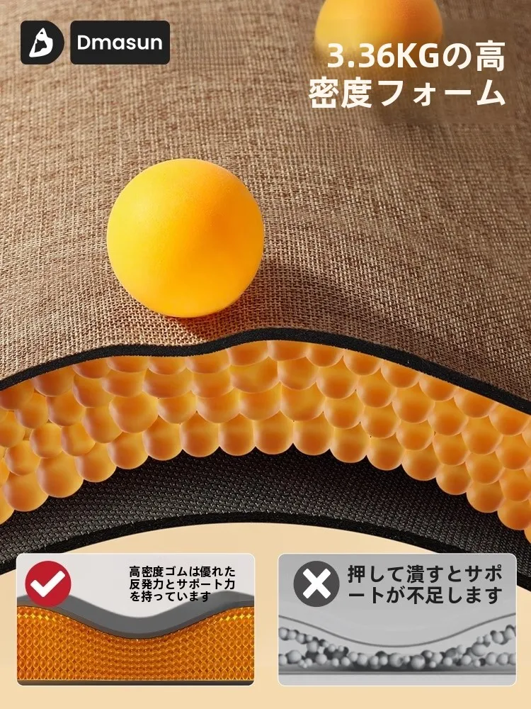 DMASUN リネン製ヨガマット：滑り止めとクッション性を兼ね備えた女性用トレーニングマットの実用性