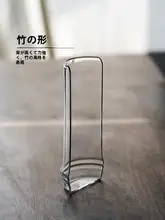 高級ガラス製 竹風透明茶さじセット【2〜3点セット・茶道用】