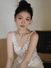 フランス風レース軽婚纱【新婦用・エレガントデザイン・ウェディング】