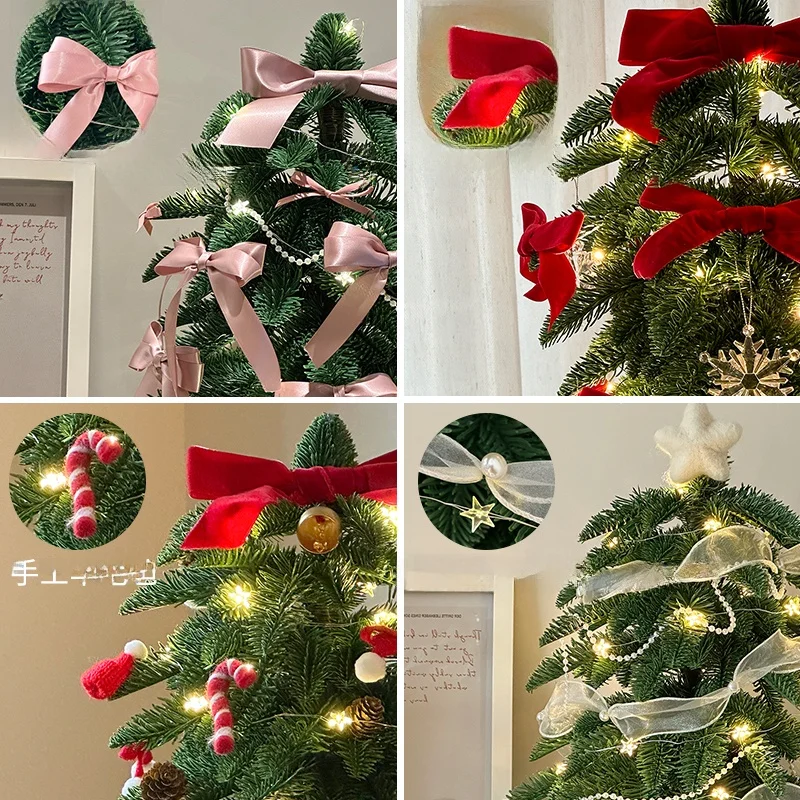リビング用デスクトップ装飾ミニクリスマスツリー：12月クリスマスに最適な雰囲気作りギフト