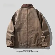 ワークジャケット メンズ バーンジャケット ヘビーオンス テーラードカラー アメリカンカジュアル 上品 春 秋 アウター