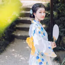 水玉模様の全綿夏用浴衣【標準サイズ・正式和服・フォト撮影用】