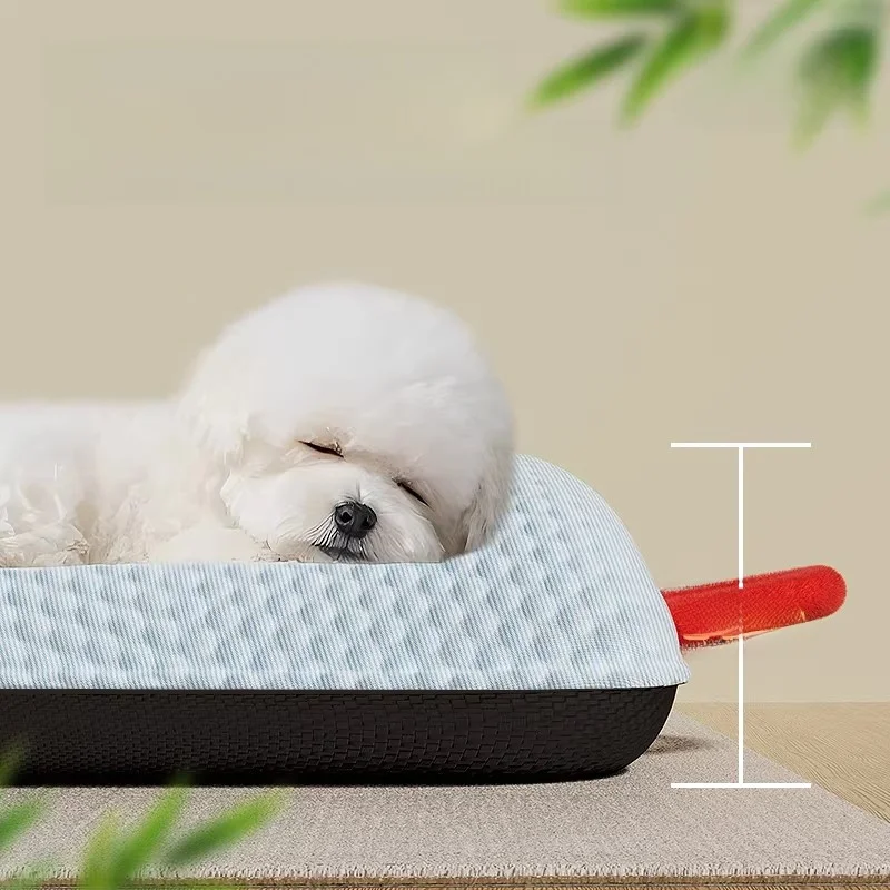 犬のケージに敷くものとしての夏用ベッド：冷却機能と通気性の実証