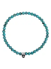 GRGR 天然ターコイズ メンズブレスレット【ハンドメイド・スカルビーズ・トレンド】