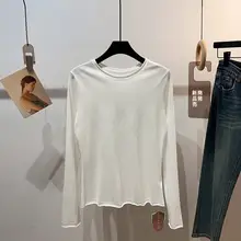 秋季用 プレーンカラー マルチウェア 長袖 Tシャツ【柔らかいフランネル・ラウンドネック】