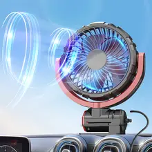 車載用静音USBファン【12V・24V両用・強風力・夏用・自動車・トラック対応】