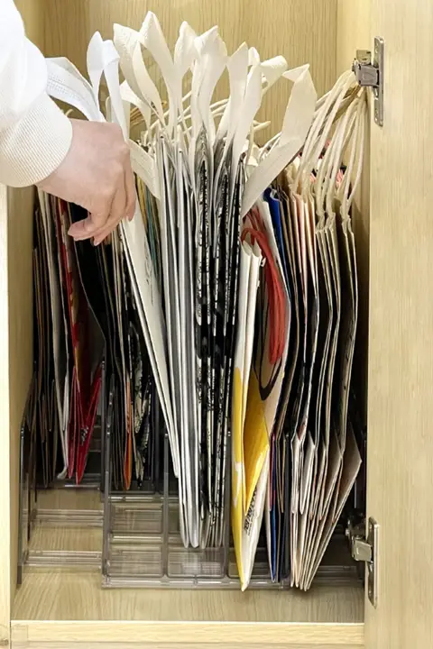 牛皮紙製 おしゃれなティーバッグ収納ボックス【家族用・シンプルデザイン】