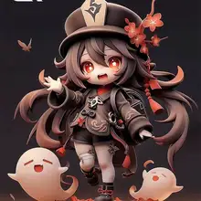 可愛いQ版小胡桃フィギュア【原神ゲーム関連・プレゼントに最適】
