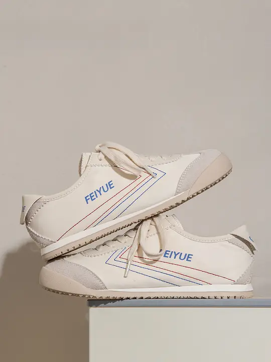 ドイツ軍スニーカー レディース 通気性 ホワイト 着回し 夏「feiyue」