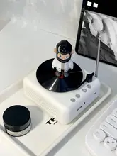 レトロBluetoothスピーカー 小型レコードプレーヤー【ミニデザイン・ギフト向け・携帯用】
