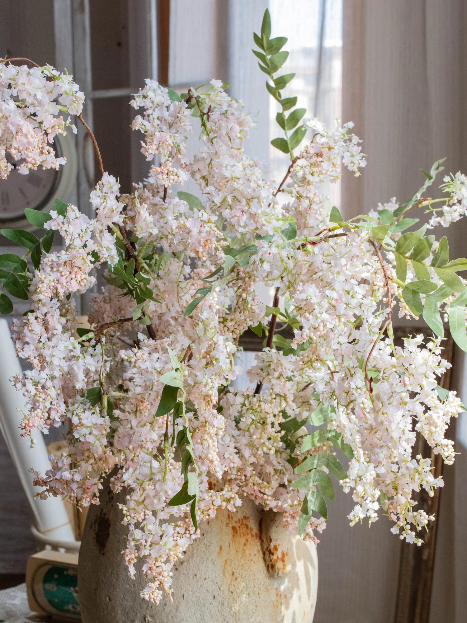 高級造花 假槐花セット：北欧風壁面装飾に最適な紫粉色绢花の使い方と実際の性能