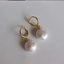 S925純銀製 天然バロックパールイヤリング【軽やかな高級感・耳掛けタイプ】