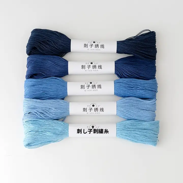 純棉刺子刺繍糸【手作りDIY材料・色のバリエーション豊富】（セットアップ対応）