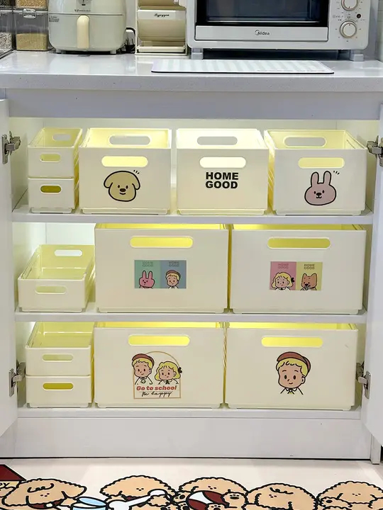 収納ボックス 伸縮式 引き出しタイプ 細長 奥行深 キッチン 食器棚 鍋 鍋蓋 調味料 食品 雑貨
