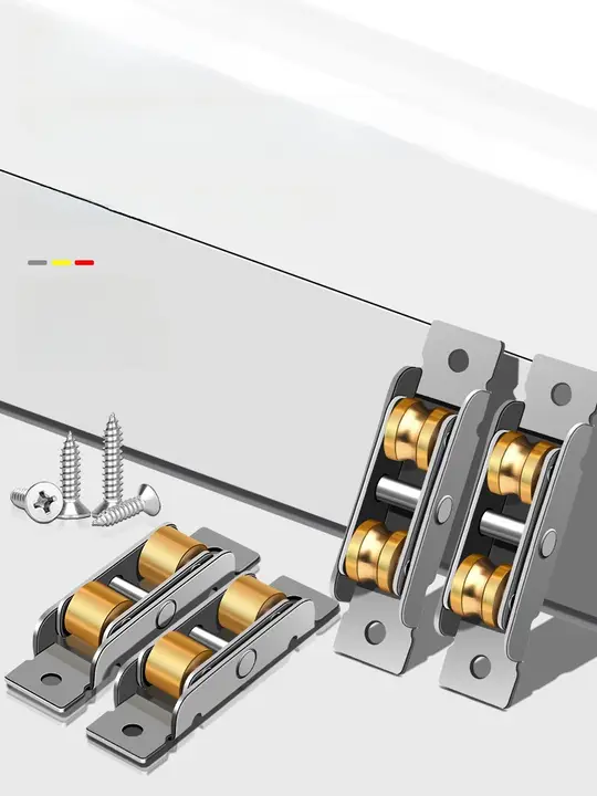 保联 スライディングドア用304ステンレススチール製ローラー【プラスチックフレーム・ガラスドアアクセサリー】