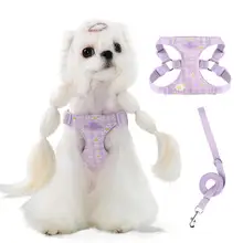 犬用ハーネスリード【小型犬対応・マルチーズ・ヨークシャテリア向け・散歩用】