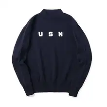 オーストラリアメリノウールニット【U.S.NAVYスタイル・長袖】