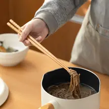 箸 家庭用 焦げ目のあるブナ木 高温耐性 火傷防止 ラーメン使用に適しています