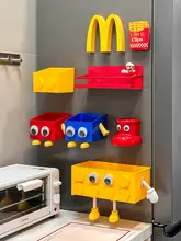 磁石式壁掛け収納ボックス【可愛いキャラクター・キッチン用・穴あけ不要】