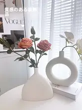 飾り用 陶器製ミニ花瓶【モダンデザイン・リビング向け・アートフラワー用】