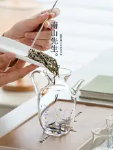 耐熱ガラス製のフラワーチャポット【高級感あるデザイン・茶器・家庭用】