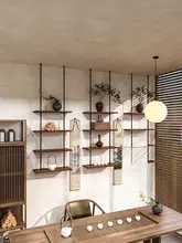 壁掛けバーカウンターラック【オフィス・リビング用・展示収納】