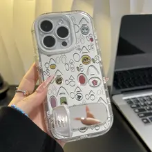 スマホ用ミラー付きスタンド【iPhone・Xiaomi・Huawei対応】