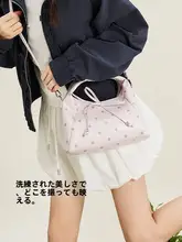 春季にぴったりの手提げバッグ【フェミニンデザイン・柔らかな質感】