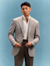 純リネン製 メンズ夏用ビジネスカジュアルジャケット【通勤対応】