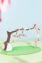 アクリル製 古風ドールハンガー【コットン素材・ナチュラルデザイン】