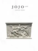 石膏像 レリーフ 置物 女神 天使 ミューズ 古代ローマ風 クラシック インテリア 「JOJO'S L.PD.Muse.」