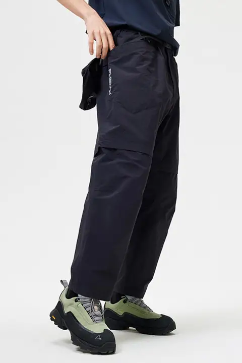 男女兼用 撥水加工のアウトドアロングパンツ【ゆったりシルエット・ハイキング・登山用】