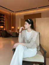 羊毛と白鹅绒のダブルジッパーカーディガン