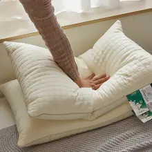 枕 家庭用 睡眠補助 超柔らかい シルクダウン 凹まない