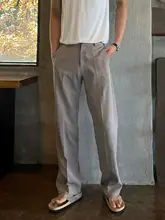 カキ色 カジュアルパンツ【春秋用・軽量・ストレート・ゆったり comfortable】（セットアップ対応）