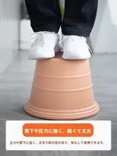 屋外用プラスチック製エレガントな植木鉢【大口径・耐衝撃・クリエイティブデザイン】