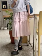 春季にぴったりのAラインロングスカート【ウエストゴム・レイヤードデザイン・華やかな印象】