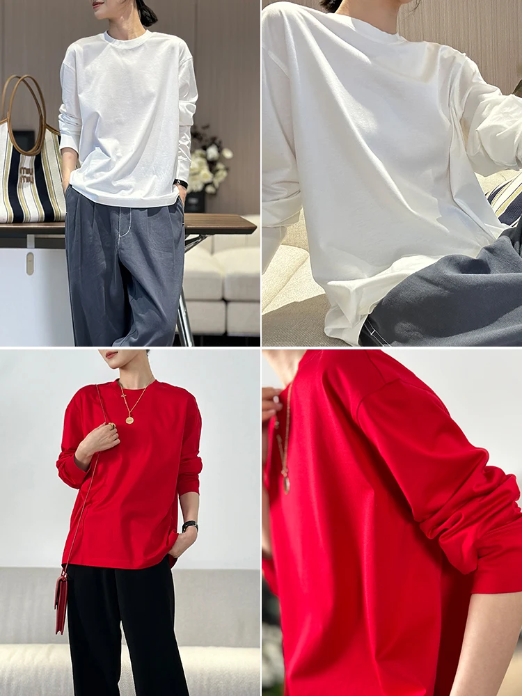 ブラトップ綿100の柔らかさとリラックス感：スーピマコットン長袖Tシャツの実際の使用評価