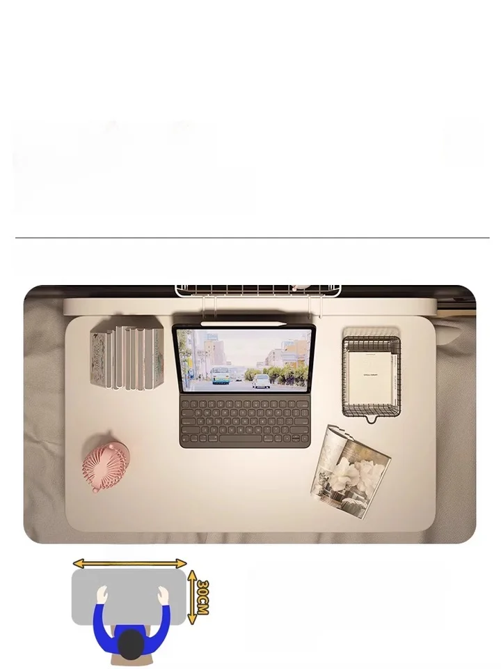 折りたたみ式小型デスク【ベッドサイド・学生用・作業用・移動可能】
