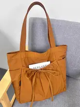 大容量トートバッグ【リボンデザイン・軽量・通勤・シングルショルダー】（セットアップ対応）