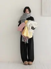 シンプルで甘美な温かみのある女性用スカーフ【冬用・防寒・柔らかい雰囲気】