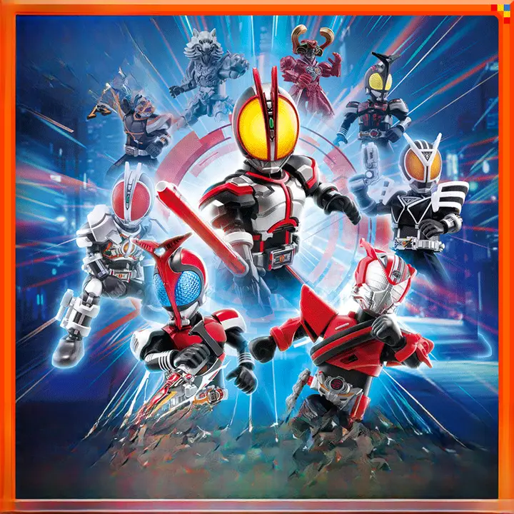仮面ライダーキャラクターのアクションフィギュア【加速世界・第二弾】