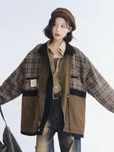 万有引力博物館 リバーシブルカラー切替ジャケット【春秋用・女性・ゆったり中長丈】